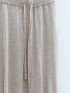 SWAYING 25 Fall/Winter Collection: Knotted Wool Tapered Leg Casual Pants SW-SW25AW3B12C1S2-MI (Beige)
